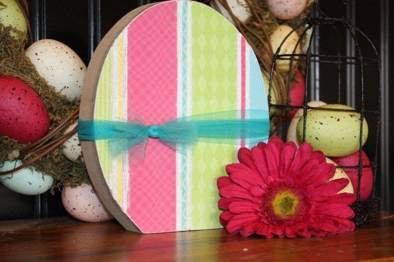 wooden Easter Egg
