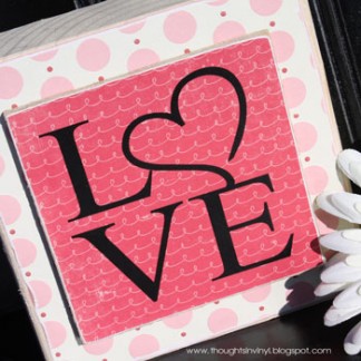 Love Reversible Block Love Reversible Block