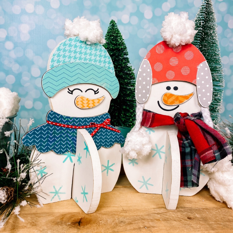 3D Winter Snowmen