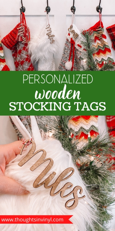 Personalized Christmas Stocking Name Tag