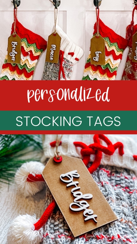 Personalized Christmas Stocking Name Tag