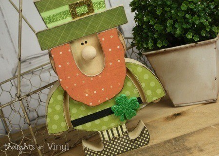 Wooden St Patricks Day Leprechaun craft