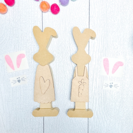 Wooden Bunny Set