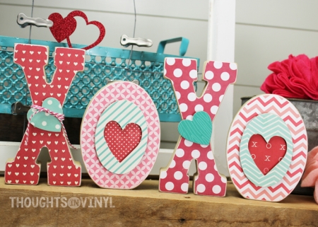 wood xoxo letters craft