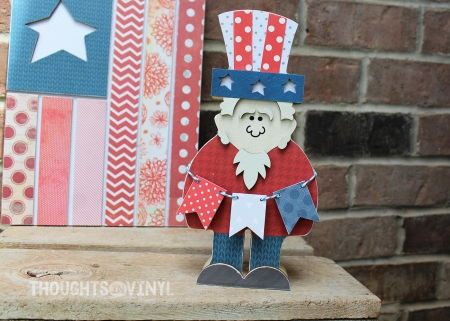 Fourth of July Wood Letters