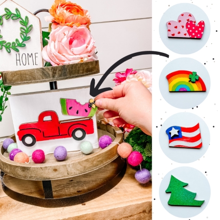 Interchangebable Tiered Tray Craft