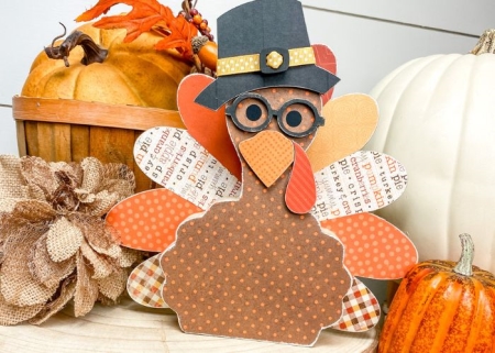 wood pilgrim turkey cutout