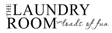 Laundry Room Vinyl Lettering