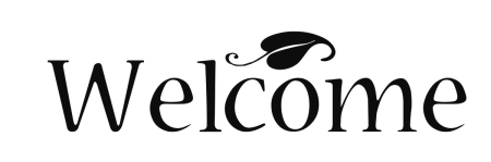 Welcome Entry Way Vinyl Lettering