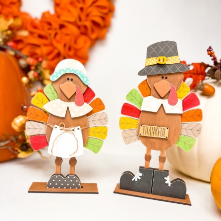CK1245 layered turkey pilgrim set thanksgiving crafts