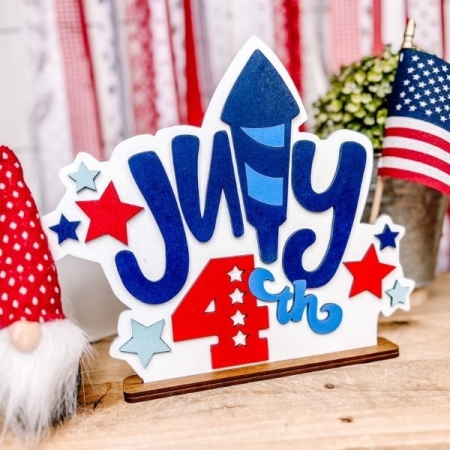 4th of July firecracker stand wood craft
