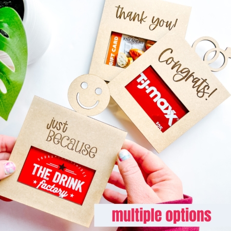 wood gift card box for any occassion