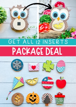 Interchangeable wooden owl